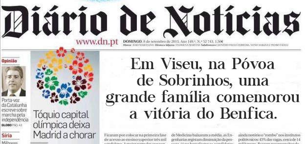 Em Viseu, na Póvoa de Sobrinhos, uma grande família comemorou a vitória do Benfica.