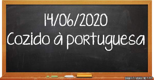 14/06/2020
Cozido à portuguesa 