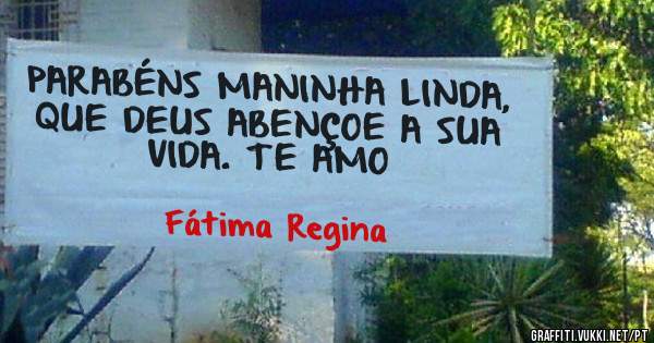 PARABÉNS MANINHA LINDA, QUE DEUS ABENÇOE A SUA VIDA. TE AMO