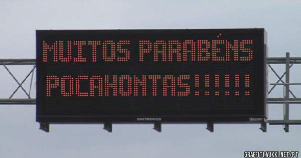 muitos parabéns pocahontas!!!!!!