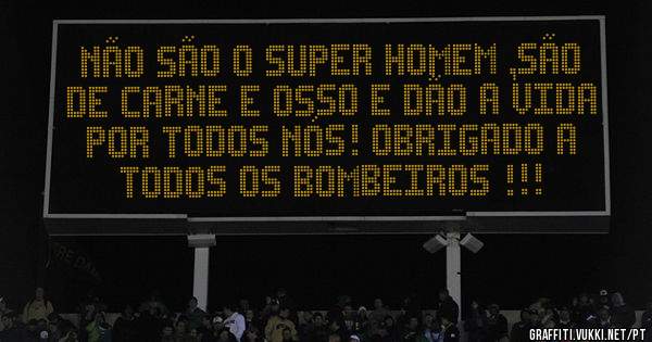 Não são o super homem ,são de carne e osso e dão a vida por todos nós! Obrigado a todos os bombeiros !!!