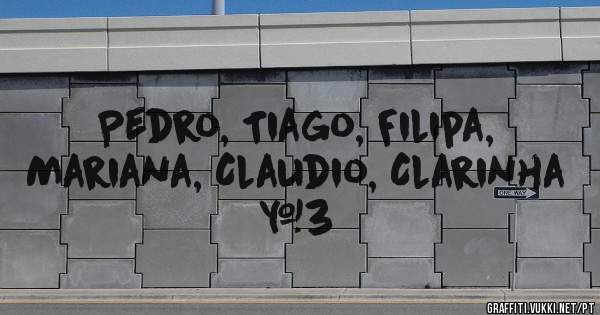 Pedro, Tiago, Filipa, Mariana, Claudio, Clarinha <3 

