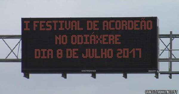 I Festival de Acordeão no Odiáxere 
Dia 8 de Julho 2017