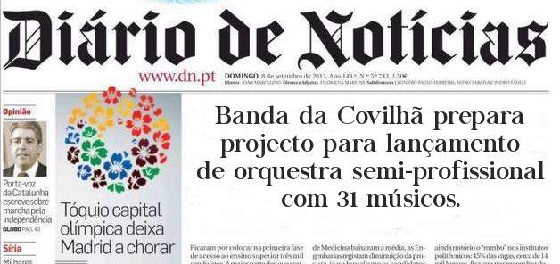 Banda da Covilhã prepara projecto para lançamento de orquestra semi-profissional com 31 músicos. 