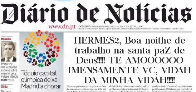 HERMES2, Boa noithe de trabalho na santa paZ de Deus!!!!! TE AMOOOOOO IMENSAMENTE VC, VIDAH DA MINHA VIDAH!!!!!