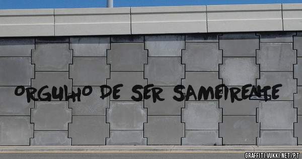 ORGULHO DE SER SAMEIRENTE 