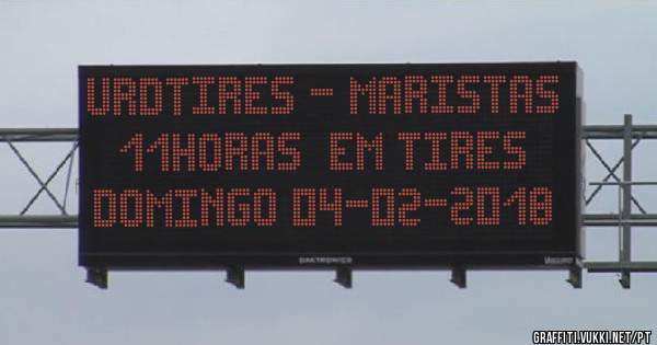 URDTIRES - MARISTAS 
11HORAS  EM TIRES 
DOMINGO 04-02-2018