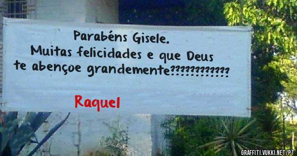Parabéns Gisele.
Muitas felicidades e que Deus te abençoe grandemente????????????