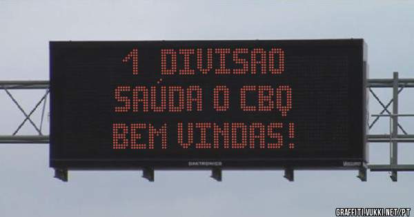 1ª Divisao
Saúda o CBQ
Bem vindas!