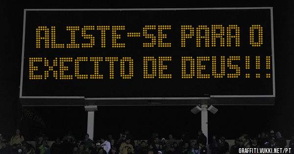 Aliste-se para o execito de Deus!!!