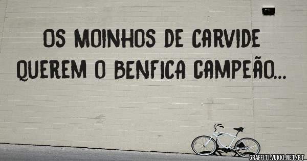 Os Moinhos de Carvide querem o BENFICA campeão...