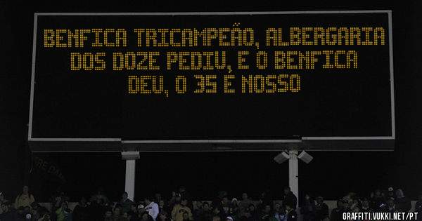 Benfica TriCampeão, Albergaria dos Doze pediu, e o Benfica deu, o 35 é nosso