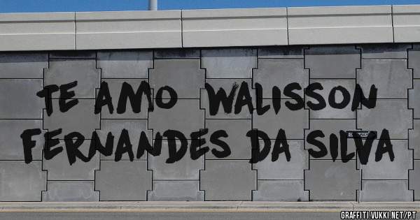 Te amo  walisson fernandes da silva 