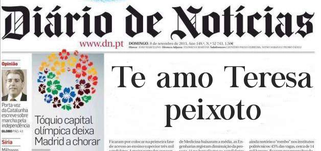 Te amo Teresa peixoto