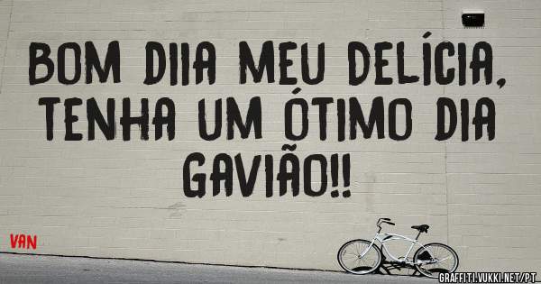 Bom diia meu Delícia, tenha um ótimo dia Gavião!! 
