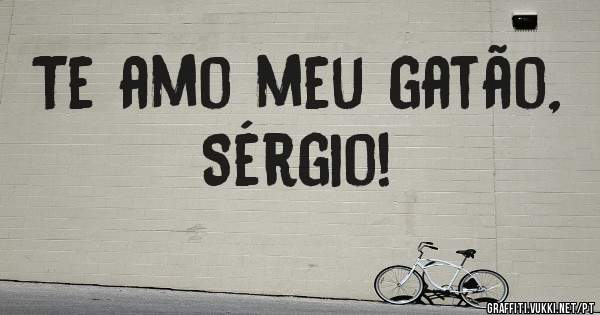 Te amo meu gatão, Sérgio!