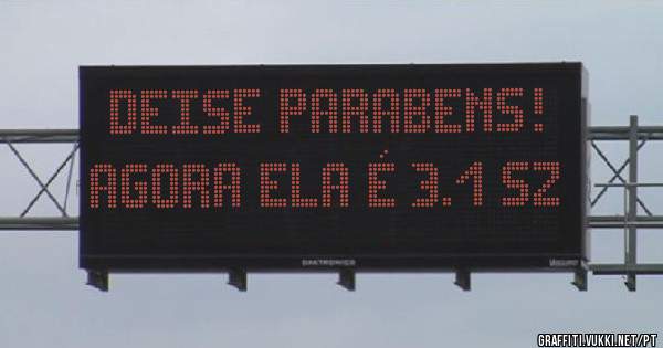 Deise parabens! Agora ela é 3.1 sz 