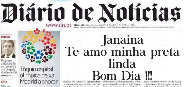 Janaina 
Te amo minha preta linda 
Bom Dia !!!