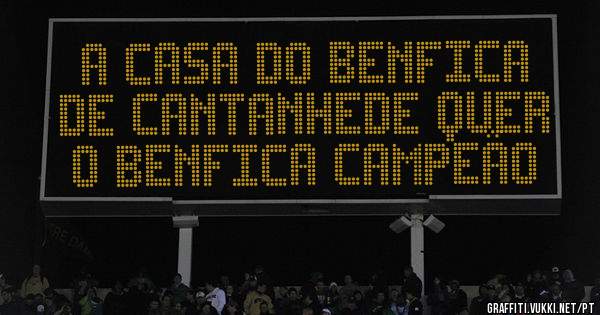 A CASA DO BENFICA DE CANTANHEDE QUER O BENFICA CAMPEÃO