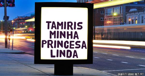 Tamiris
Minha Princesa Linda 