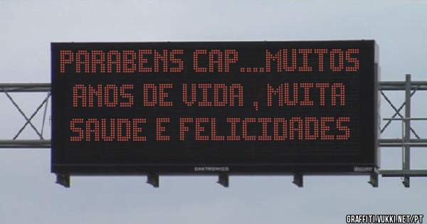 Parabens Cap....muitos anos de vida , muita saude e felicidades