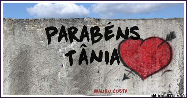 Parabéns 
Tânia 