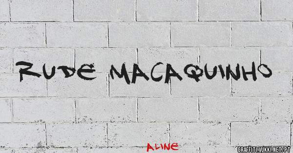 Rude Macaquinho