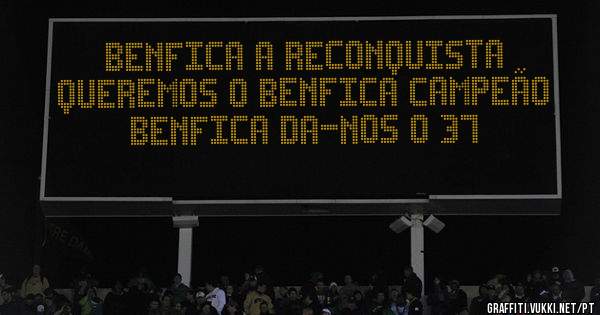 Benfica a RECONQUISTA 
Queremos o Benfica Campeão 
Benfica da-nos o 37