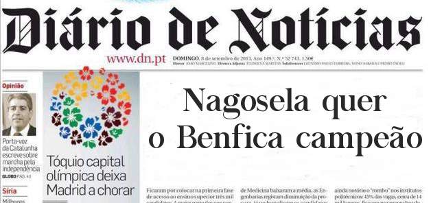 Nagosela quer o Benfica campeão 