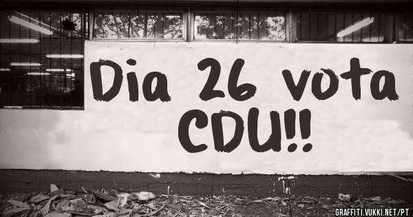 Dia 26 vota CDU!!