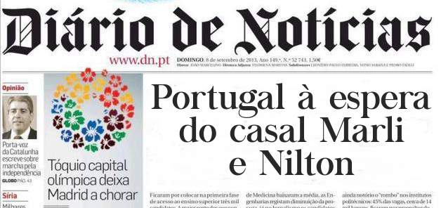 Portugal à espera do casal Marli e Nilton