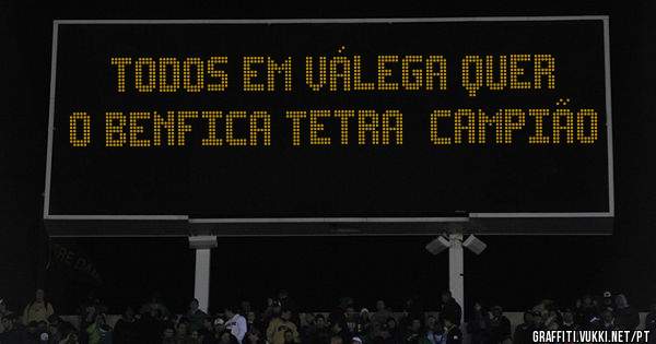Todos em válega quer o Benfica tetra  campião
