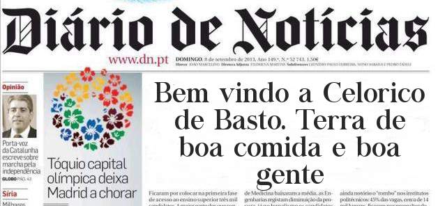 Bem vindo a Celorico de Basto. Terra de boa comida e boa gente