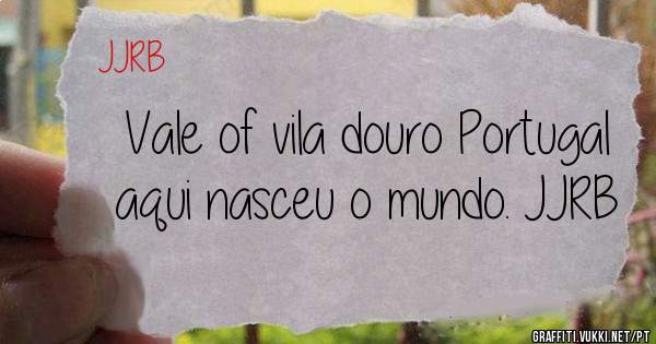 Vale of vila douro Portugal aqui nasceu o mundo. JJRB 