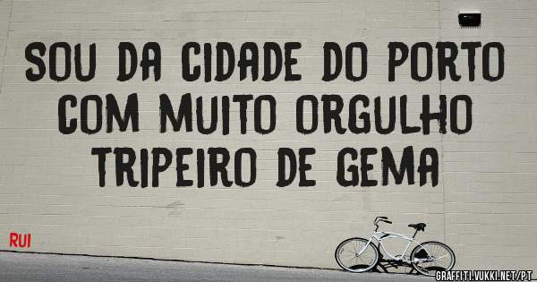 Sou da cidade do porto com muito orgulho tripeiro de gema 