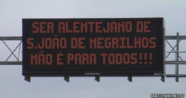 Ser Alentejano de s.joão de Negrilhos não é para todos!!!