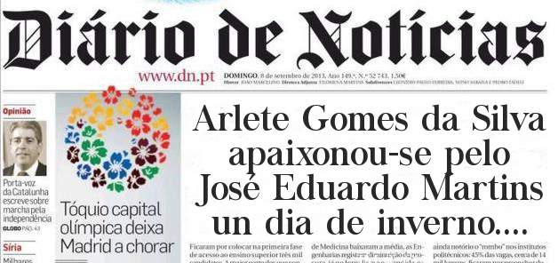 Arlete Gomes da Silva apaixonou-se pelo José Eduardo Martins un dia de inverno....
