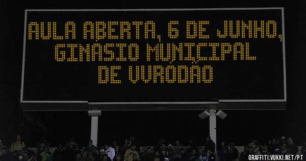 Aula aberta, 6 de Junho, Ginásio Municipal de VVRÓDÃO