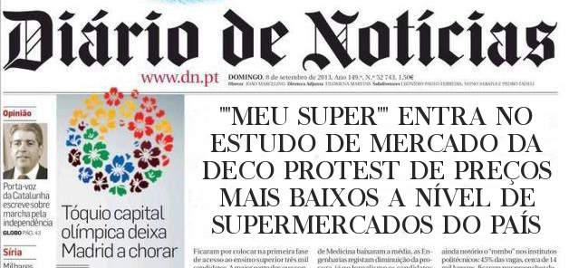 ''''MEU SUPER'''' ENTRA NO ESTUDO DE MERCADO DA DECO PROTEST DE PREÇOS MAIS BAIXOS A NÍVEL DE SUPERMERCADOS DO PAÍS 
