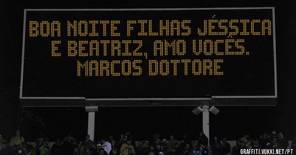 Boa noite Filhas Jéssica e Beatriz, Amo vocês.
Marcos Dottore