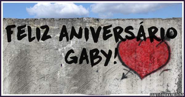 feliz aniversário            gaby!