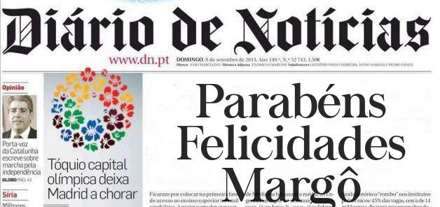 Parabéns 
Felicidades 
Margô