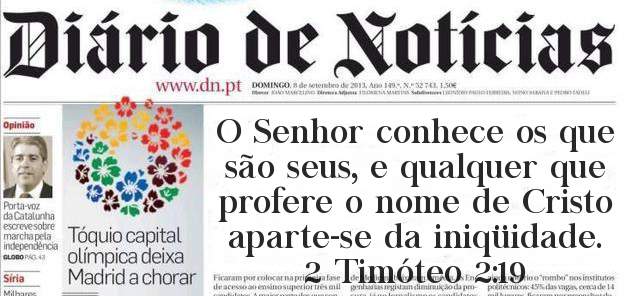 O Senhor conhece os que são seus, e qualquer que profere o nome de Cristo aparte-se da iniqüidade. 2 Timóteo 2:19