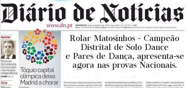 Rolar Matosinhos - Campeão  Distrital de Solo Dance e Pares de Dança, apresenta-se agora nas provas Nacionais.
