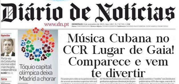 Música Cubana no CCR Lugar de Gaia! Comparece e vem te divertir 