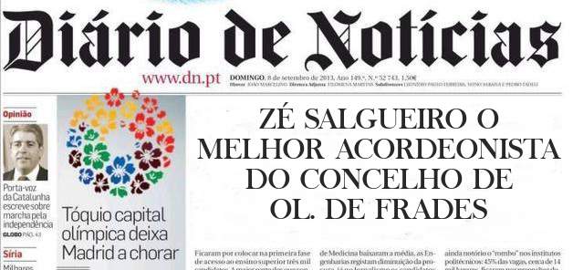 ZÉ SALGUEIRO O MELHOR ACORDEONISTA DO CONCELHO DE OL. DE FRADES