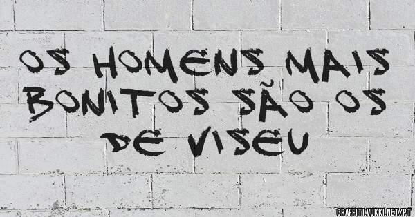 Os Homens mais bonitos são os de viseu