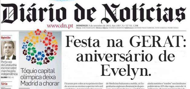 Festa na GERAT: aniversário de Evelyn. 