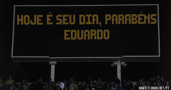 Hoje é seu Dia, Parabéns Eduardo 