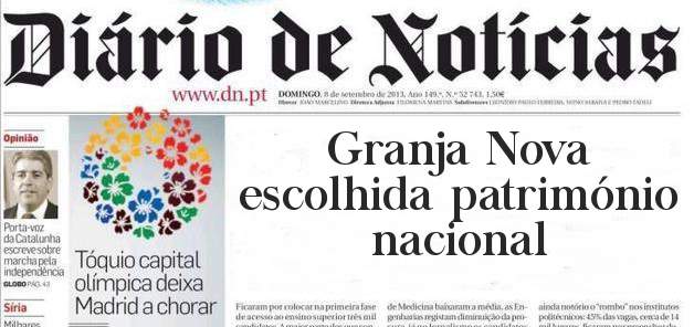Granja Nova escolhida património nacional
